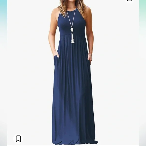 Grecerelle Dresses Grecerelle Womens Sleeveless Racerback Maxi